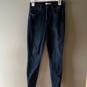 JustFab Dark Wash Skinny Jeans